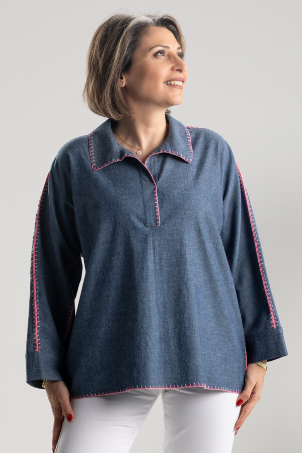 ROSEATE Top In Organic Denim
