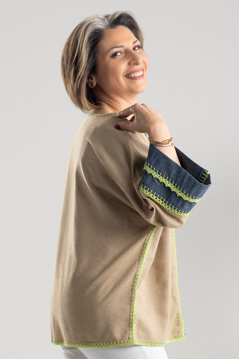 Breezy Top In Soft Linen