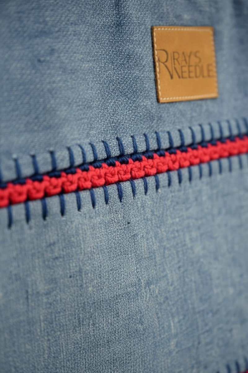Fibra- Red Denim